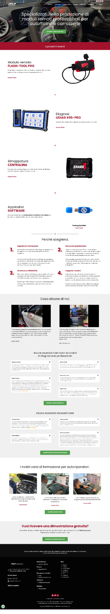 Homepage M2 Evolution Car prima del restyling