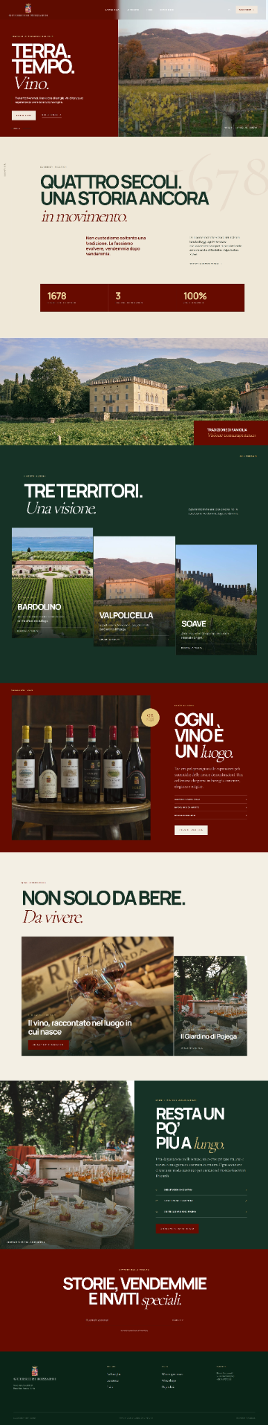 Homepage Guerrieri Rizzardi dopo il restyling